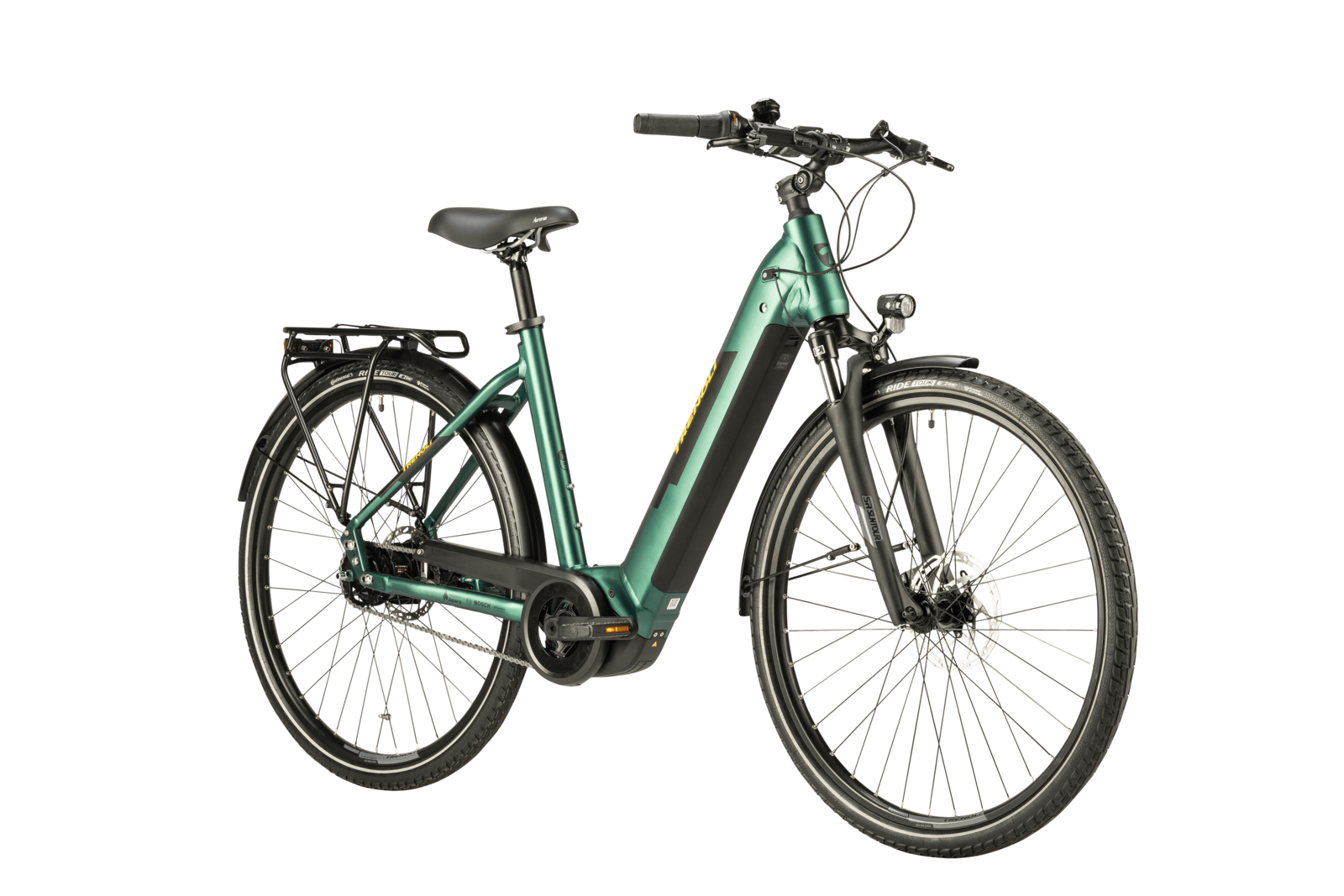 trenoli LIVENZA classico 625 in dark green – matt | City E-Bike mit 625 Wh